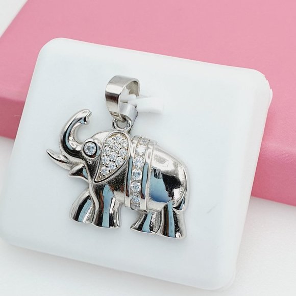 925 Sterling Silver Cubic Zirconia Pendant, U19254483 - Picture 2 of 11